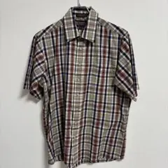 古着　半袖チェックシャツ
