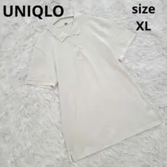 UNIQLO/ユニクロストレッチカノコポロシャツ半袖ホワイトXL