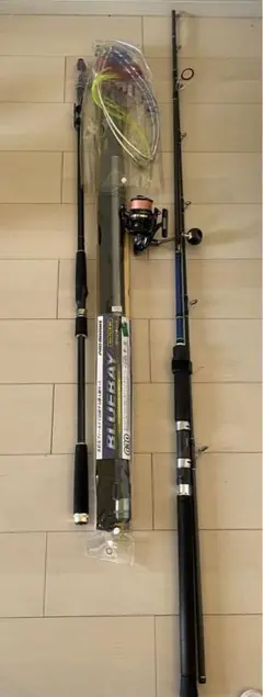 コルトスナイパーBB、シーバスロッド、ランディングネット、タカミヤ ノーヴ