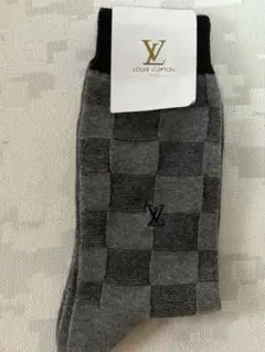 【新品・未使用】Louis Vuitton ダミエ柄 チェック柄 ソックス