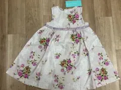 ハッカキッズ　新品タグ付き　ワンピース　ノースリーブ　花柄