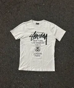 stussy world tour TEE 半袖 Tシャツ ホワイト シャネル