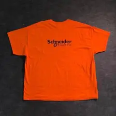 【GILDAN】オーバーサイズTシャツ　オレンジ　プリント古着used SM31