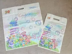 ディズニーシー ダッフィーアンドフレンズ カラフルハピネス ショッピングバッグ
