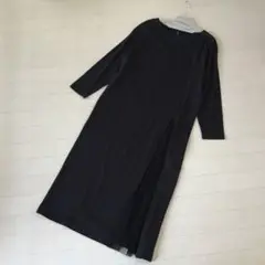 新品・未使用 HK WORKS LONDON マキシ丈ワンピース　黒　ブラック