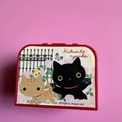 スタンプセット　黒ネコ　サンエックス　ケース入り