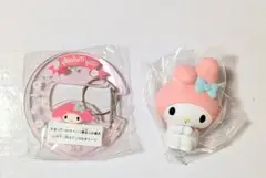 マイメロディ　フィギュア＆カラビナ