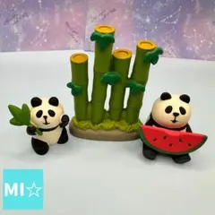 デコレ　コンコンブル　踊る招きパンダ＆笹飾りパンダ＆竹林　送料無料　3個割5%