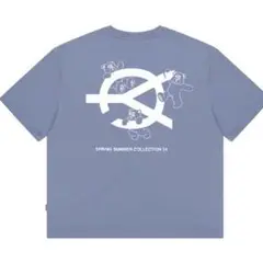 【最終値下げ】OY Tシャツ ブルー 半袖 オーワイ　バックプリント くま