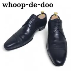 whoop'-de-doo' 本革 内羽根 ストレートチップ レザー 黒 42