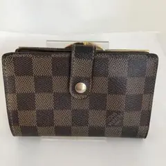 ルイヴィトン ダミエ 二つ折りがま口付き財布 N61674