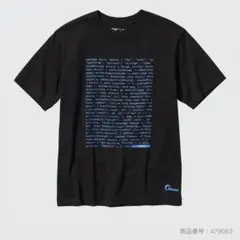 ユニクロ　PEACE FOR ALL Tシャツ/アカマイ　ブラック XS