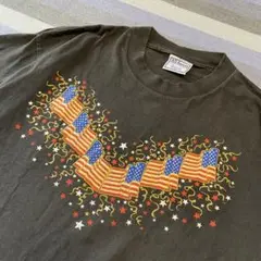 【極稀少】All Sport アメリカ国旗グラフィック Tシャツ ダークグレー