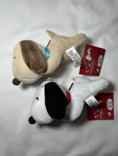 スヌーピー ぬいぐるみストラップ 2体セット
