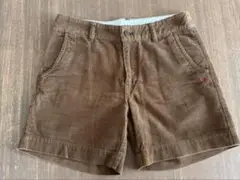 コーデュロイショートパンツ