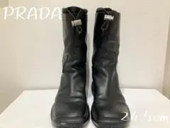 ✨PRADA✨ 24.5cm ブーツ 黒