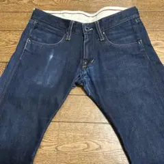FACTOTUM ダークブルー スリムフィットストレートデニム