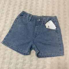新品タグ付　リトルウィークエンド デニムショートパンツ 120