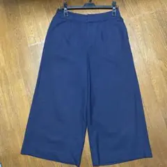 TOMORROWLAND ネイビー ガウチョパンツ ワイドパンツ　36