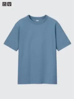 ユニクロ Tシャツ 青 クルーネック Fサイズ 男女兼用 UNIQLO