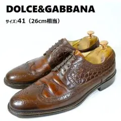 美品】DOLCEu0026GABBANA サイズ:41(26cm相当) ウィングチップ