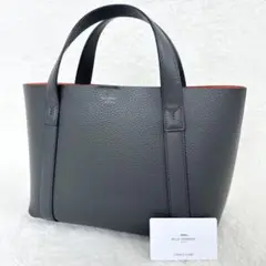 極美品✨PELLE MORBIDA ミニトートバッグ チャコールグレー 人気色