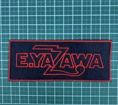 矢沢永吉 E.YAZAWA 刺繍パッチ 黒赤