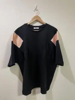 EPTM. カラーブロックTシャツ XL ブラック/ベージュ