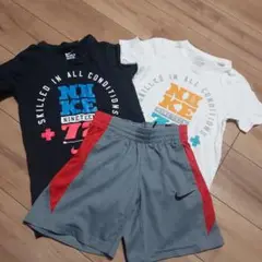 NIKE Tシャツ 2枚+ハーフパンツセット XS