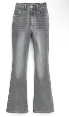 GRL セミフレアデニムパンツ cu508 XS グレー