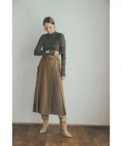CLANE(クラネ)MILITARY SKIRTピンチプレートミリタリースカート