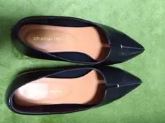 値下不可 23.5 オリエンタルトラフィック フレアヒールポインテッドトゥ