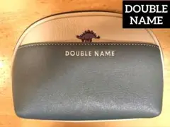 ［美品］DOUBLE NAME ラウンド型ポーチ 怪獣　ダブルネーム