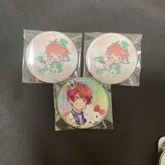 カラフルピーチ　じゃぱぱ　サンリオ　缶バッジ