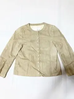 Whim Gazette ウィムガゼット やぎ革 ノーカラージャケット F