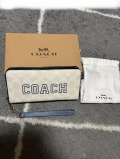 ‼️最終価格となりました2❗️COACH ホワイトレザー 長財布