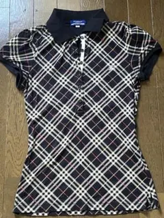 【美品】バーバリー　パフスリーブポロシャツ
