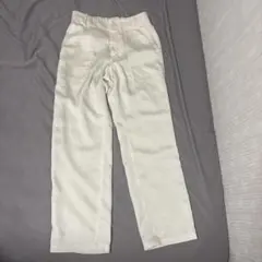 イエナIENA サテン　ホワイト ワークパンツ