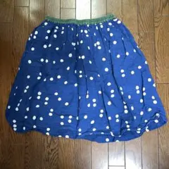 ドット柄フレアスカート