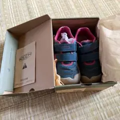 KEEN キッズスニーカー 青/ピンク　19cm