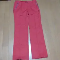 Munsingwear マンシングウェア 9号 赤 ロングパンツ