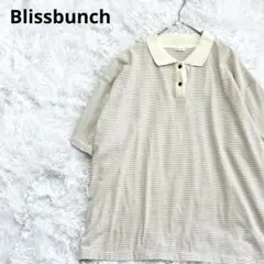 Blissbunch ブリスバンチ　ボーダー　ベージュ ポロシャツ