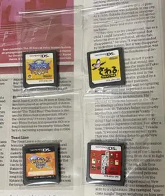 ニンテンドーDS ゲームソフト 4本 まとめ売り