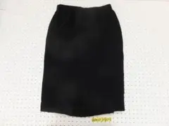 ■GIVENCHY ジバンシー スリット入り ベロア ロングスカート 黒