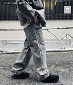 値下げ！リーバイス　ブラックグレー ワークパンツ サイズW28L32