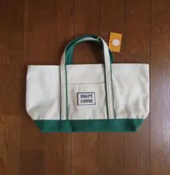【新品・未使用】タリーズコーヒー　トートバック　アイボリー/緑