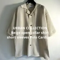 URBAN COLLECTION Beige open collar shirt