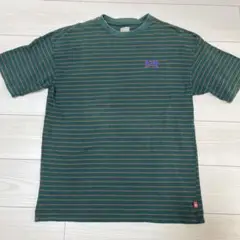 KOOKY'N ストライプ Tシャツ ダークグリーン