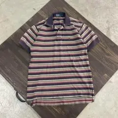 7SM1【Polo by RalphLauren】ボーダーポロシャツ古着used