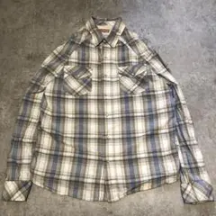 リーバイス 長袖シャツ マルチチェック ガングラブ スナップボタン M
